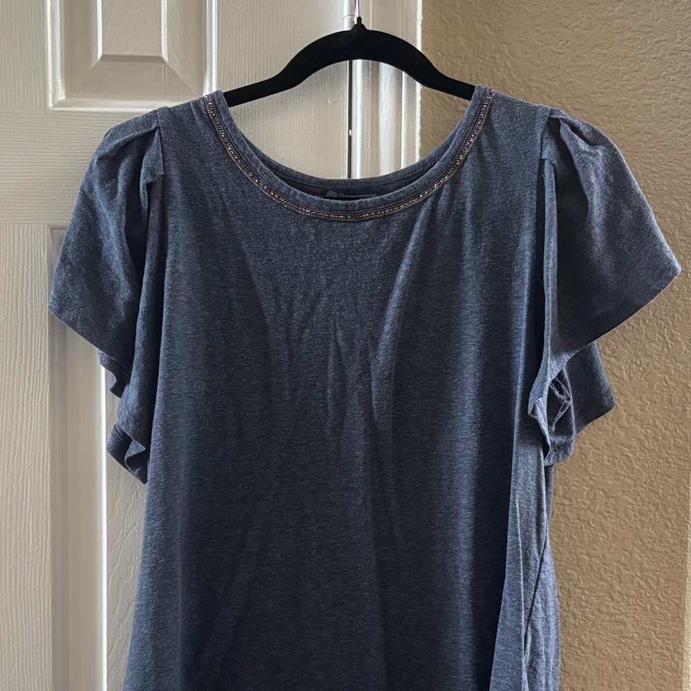 Democracy Charcoal Short Sleeve Top